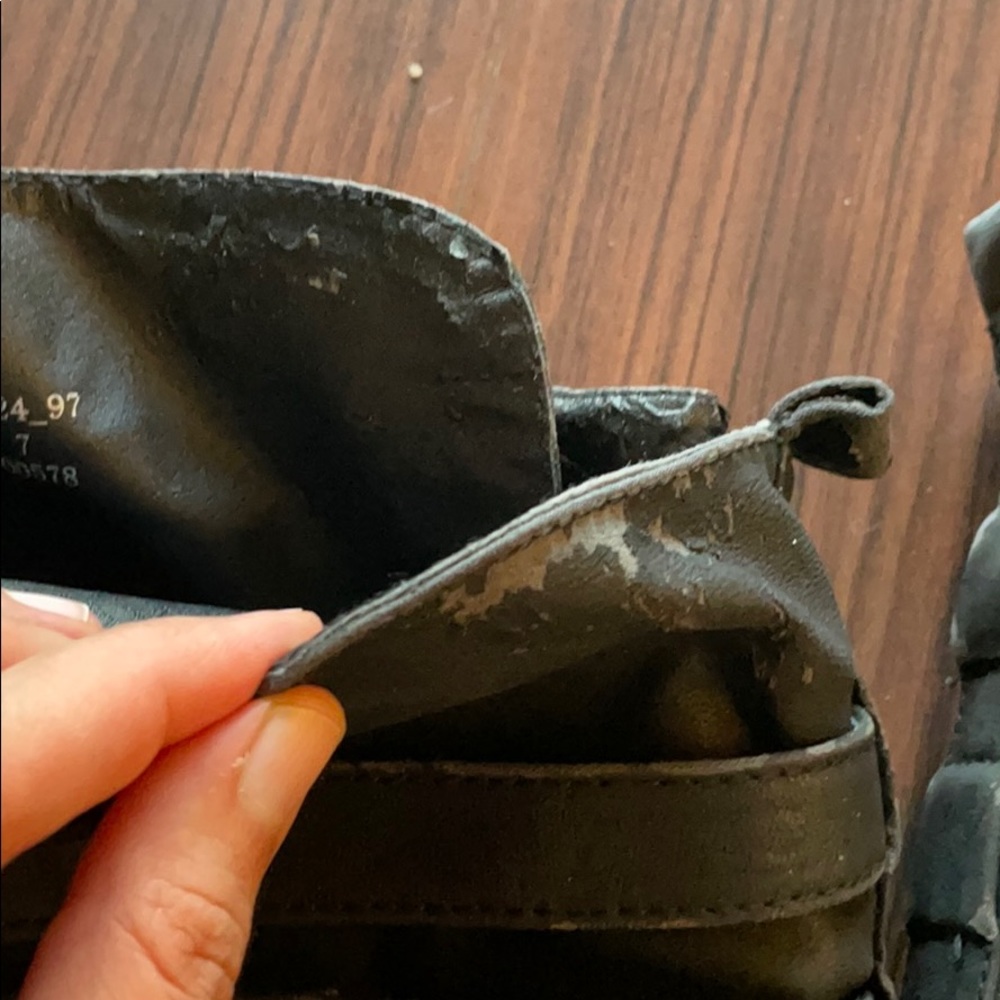 Flat Distressed Boots w/ Buckles - Picture 9 of 14